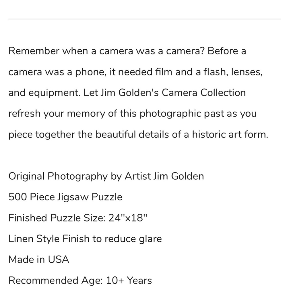 ‘Camera Collection’ -  AWESOME PUZZLE - Picture 6 of 6